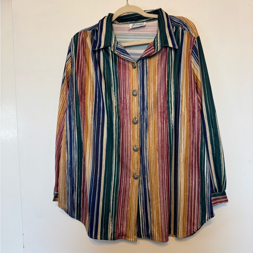 Joanna Striped Button‎ Up